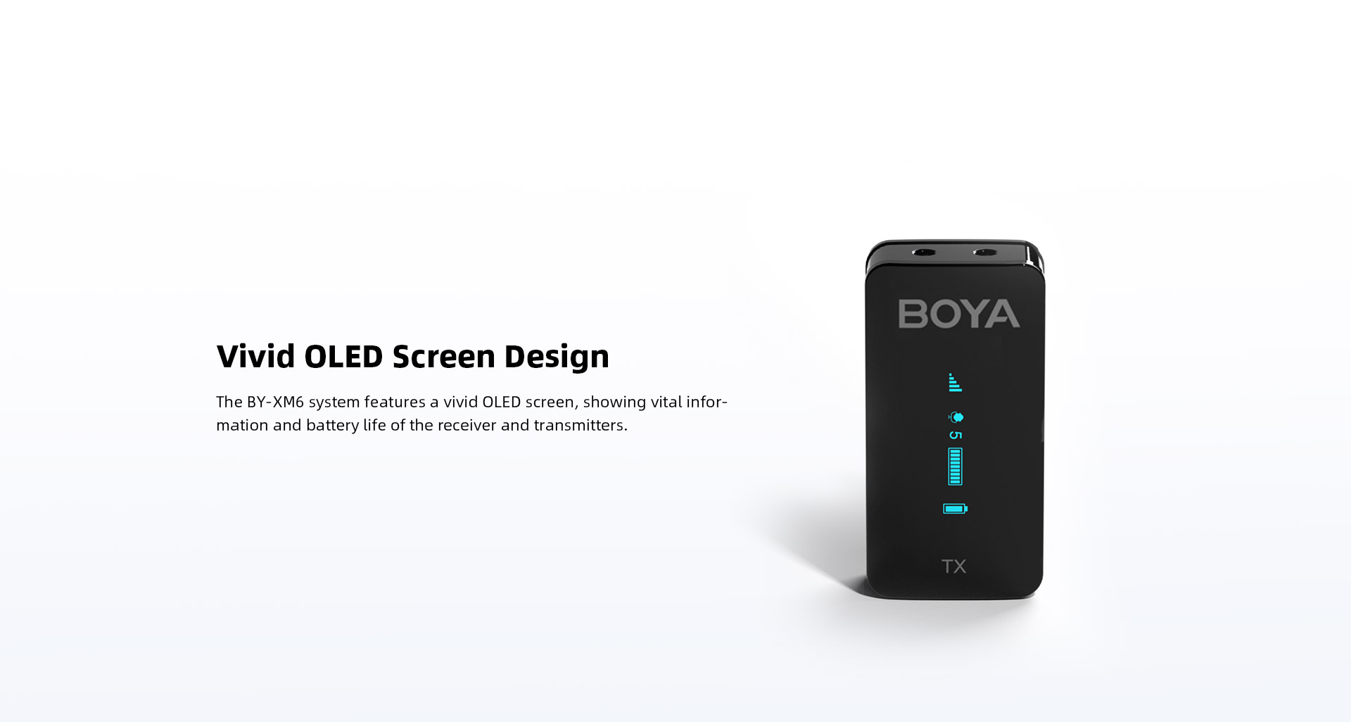 Boya BY-XM6-K2 2.4GHz Ultra-compact Wireless Microphone System Kit - 6